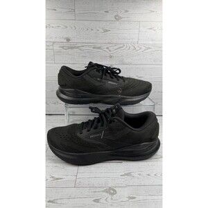 Brooks Womens ADRENALINE 24 GTS Triple Black Running Sneakers Sz 12 D #119